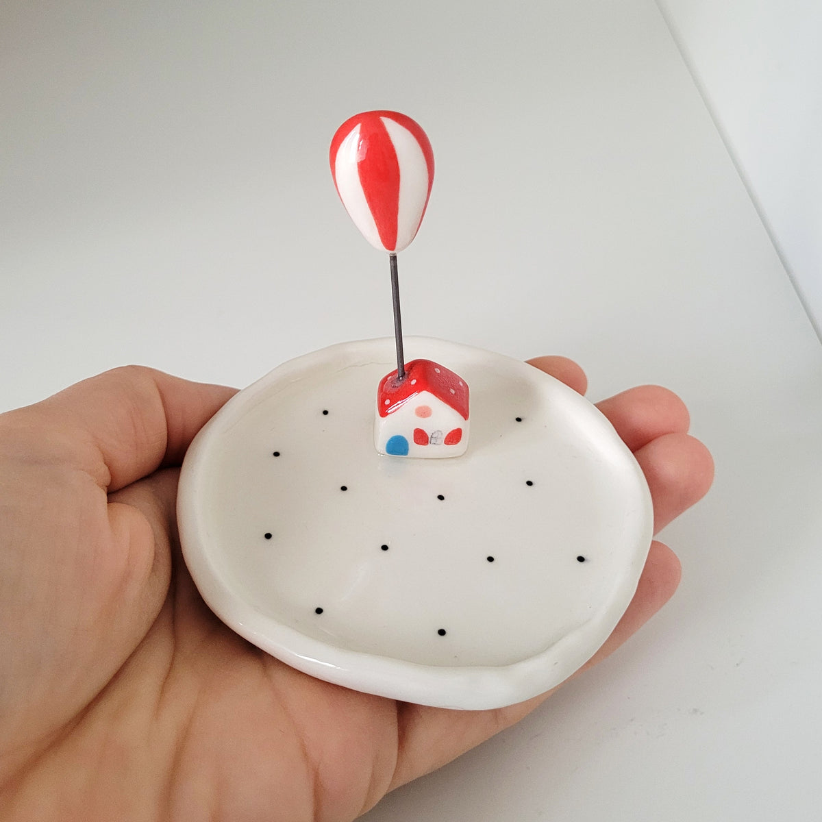 Porcelain trinket dish "Our little house"