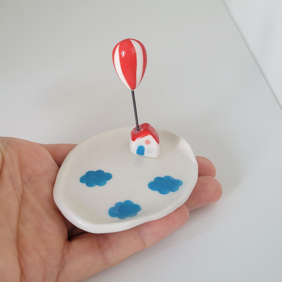Porcelain trinket dish "My tiny house"