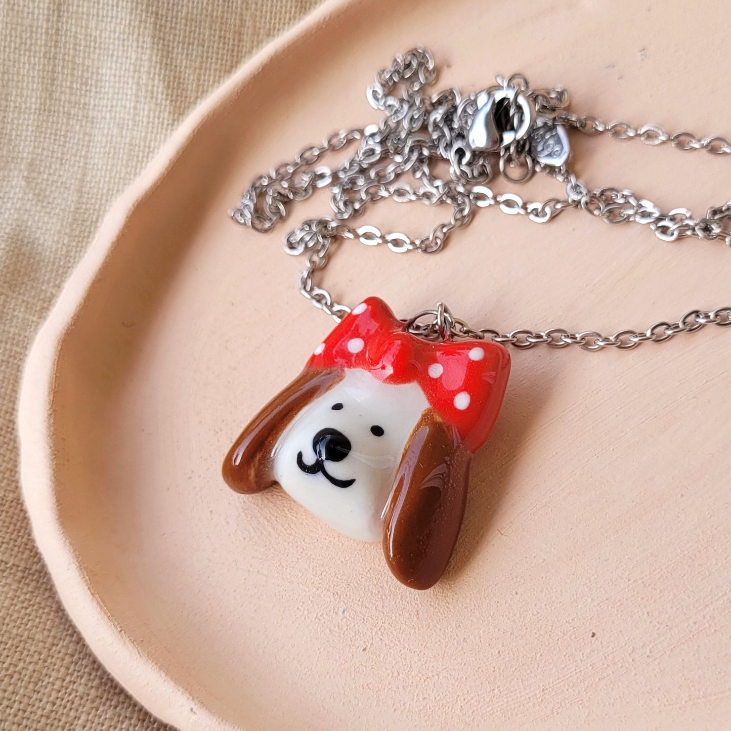 Porcelain necklace "Mimi"