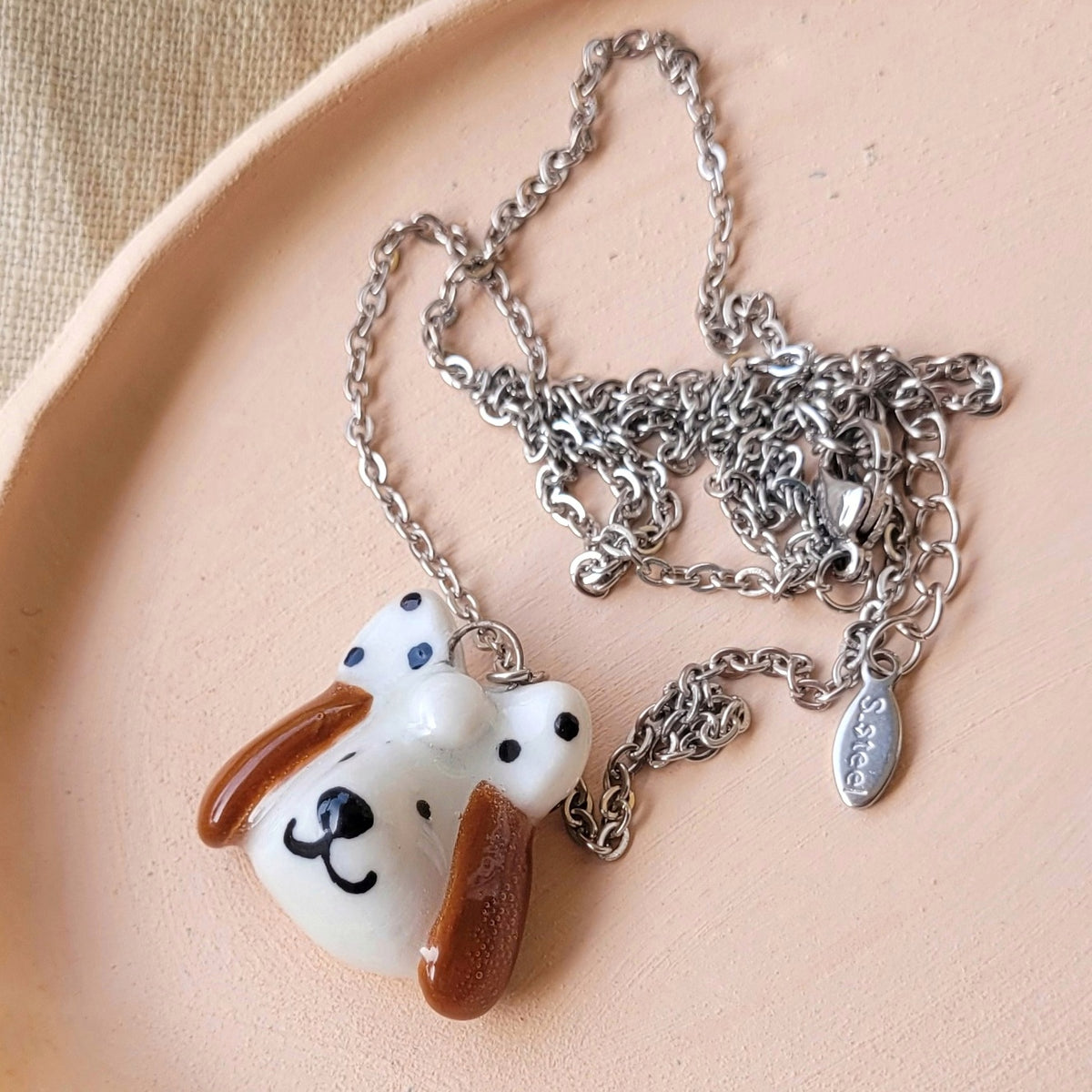 Porcelain necklace "Betty"