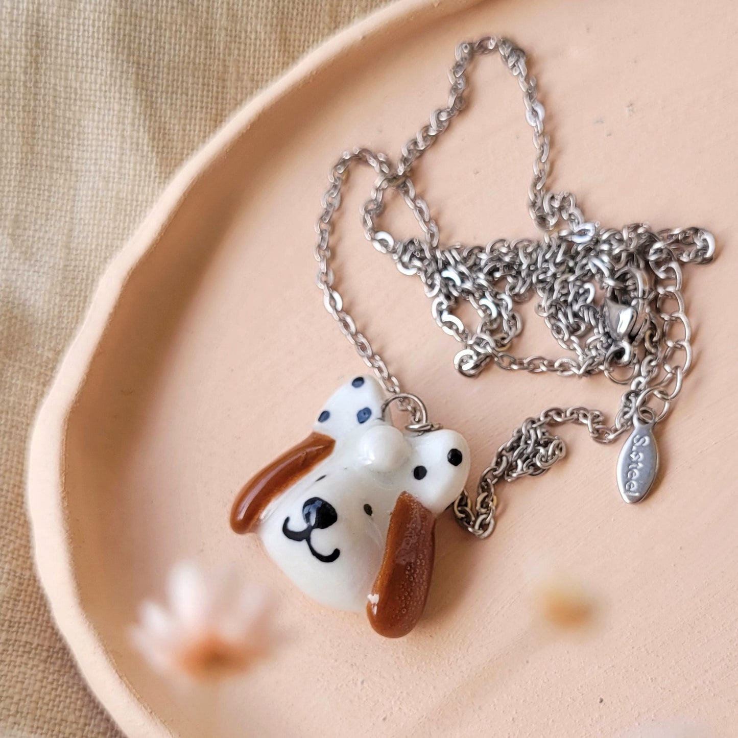 Porcelain necklace "Betty"