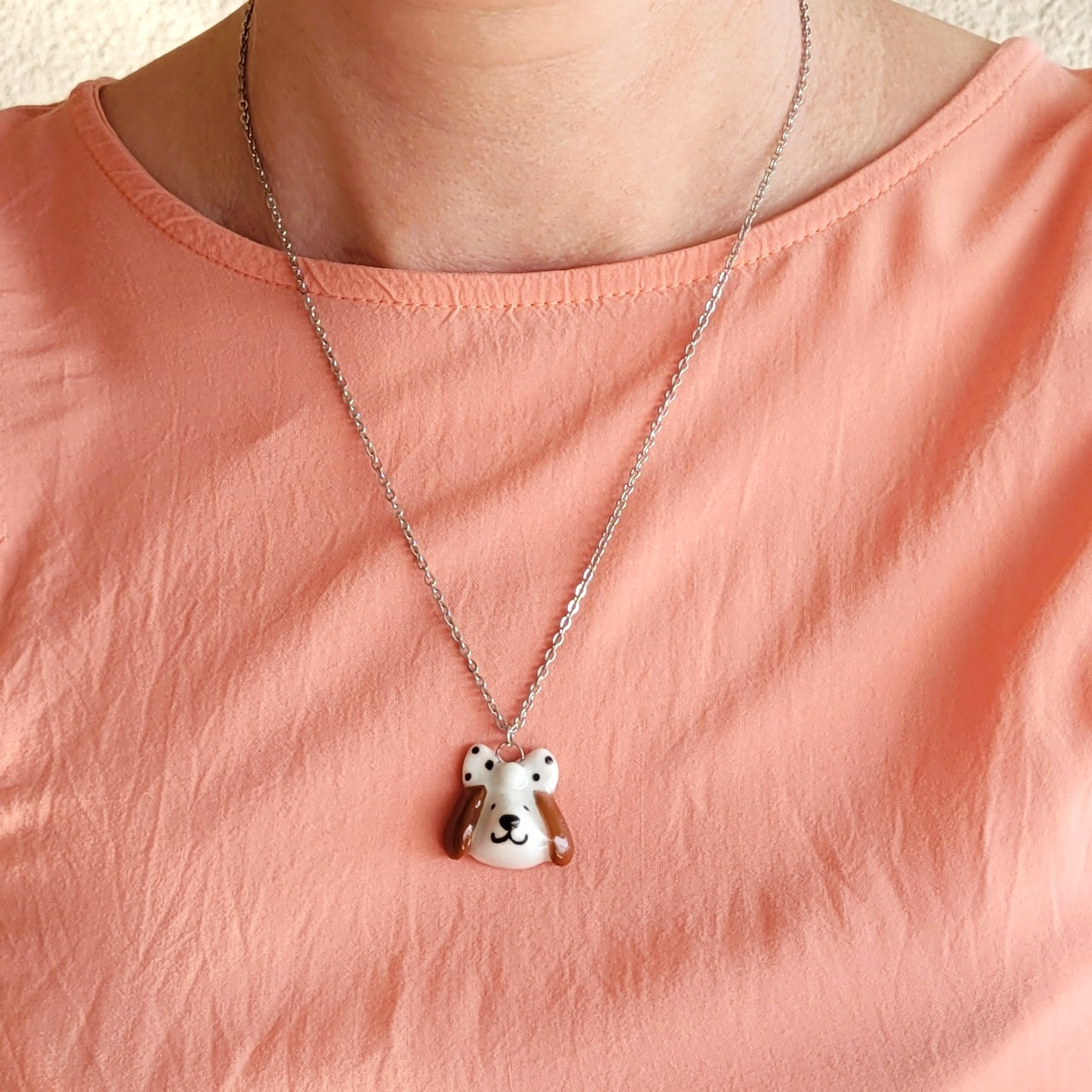 Porcelain necklace "Betty"