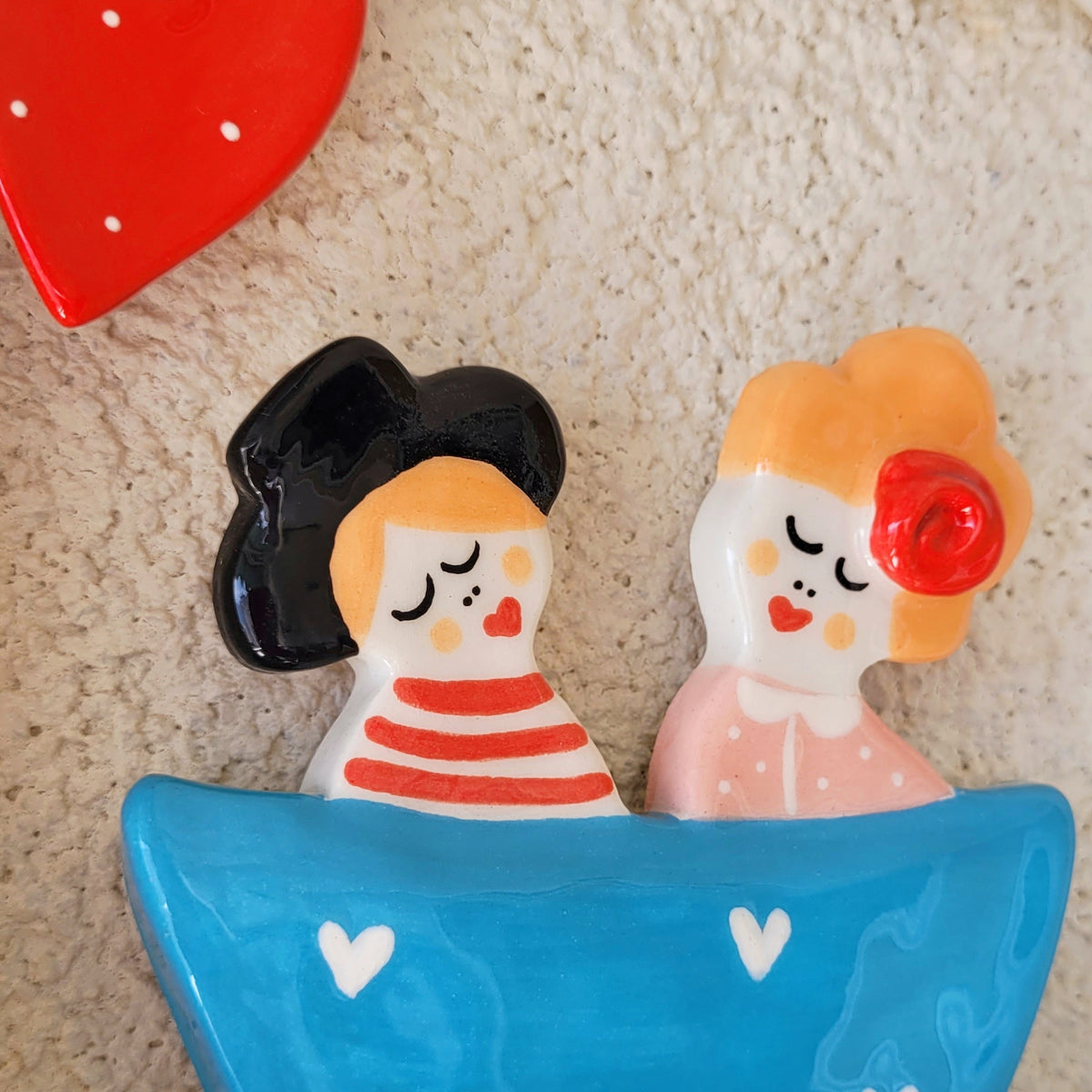 Ceramic wall hanging "Happy couple"