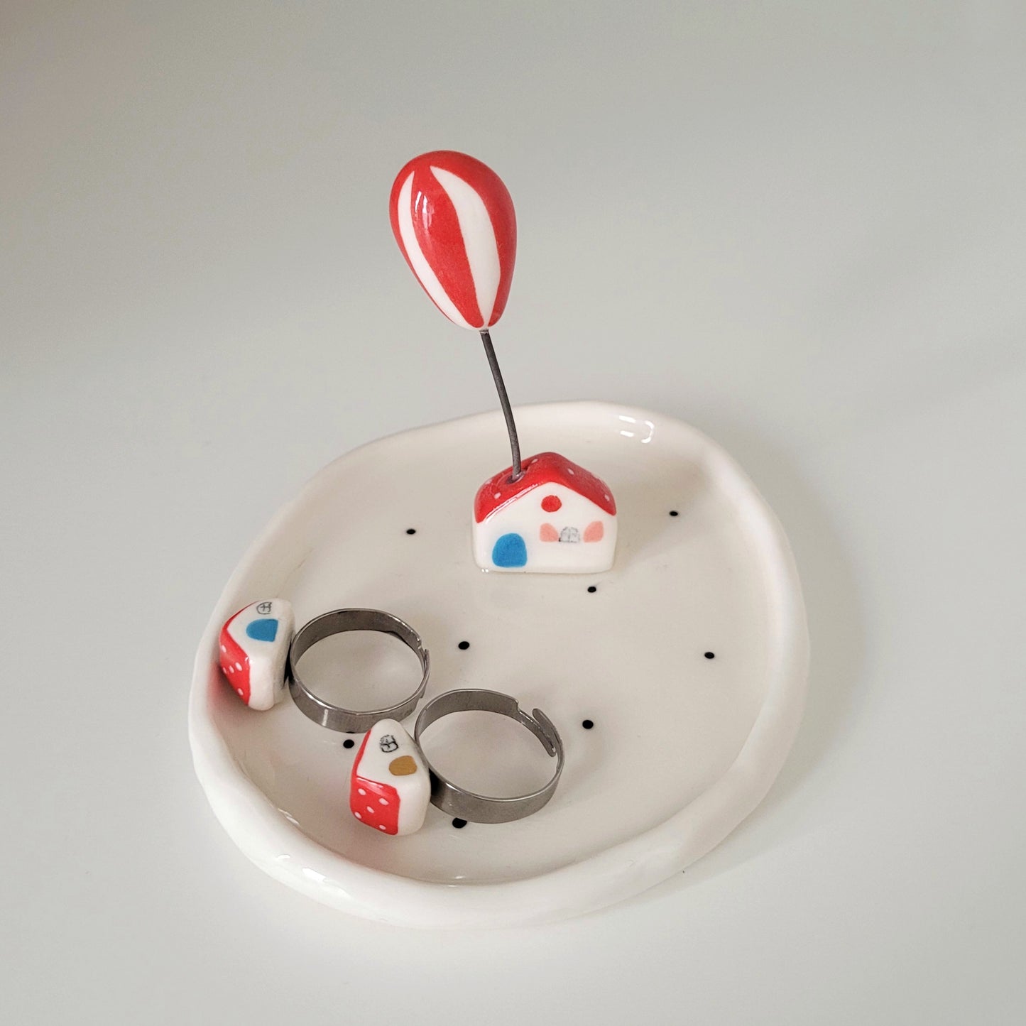 Porcelain trinket dish "Our house"