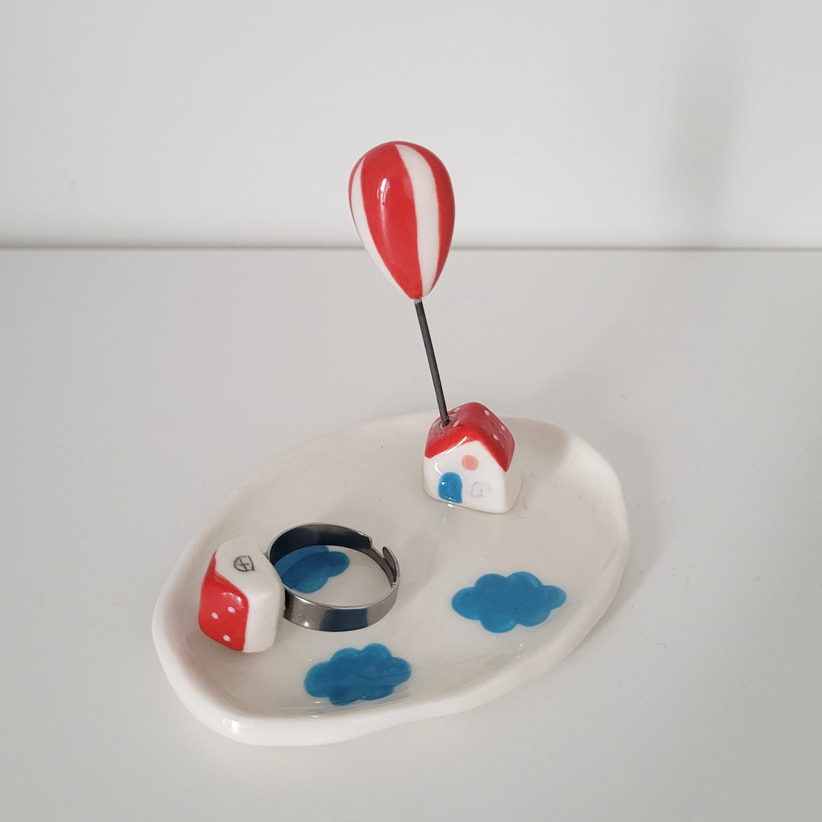Porcelain trinket dish "My tiny house"