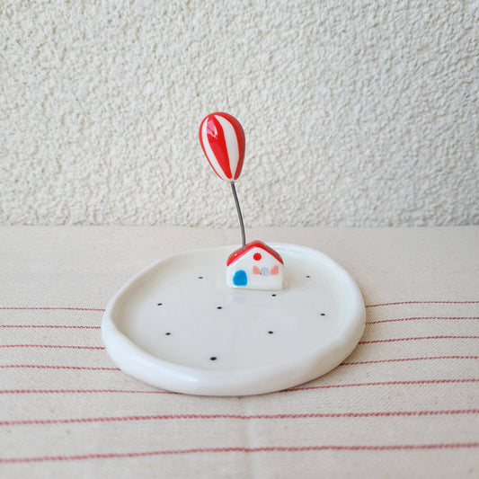 Porcelain trinket dish "Our house"