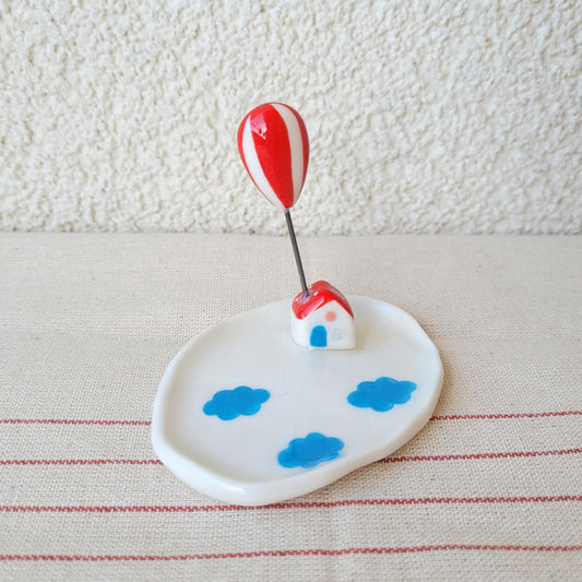 Porcelain trinket dish "My tiny house"