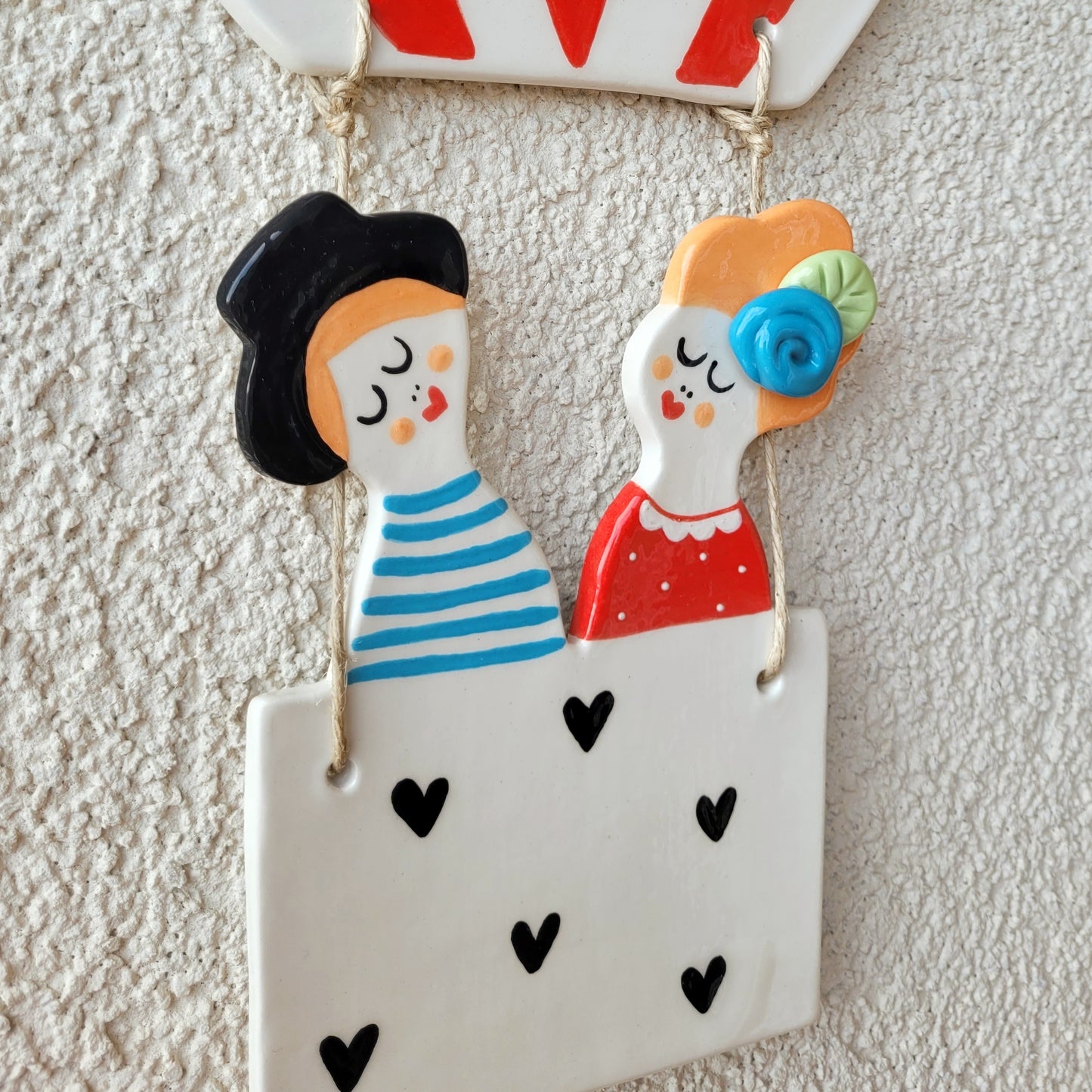 Ceramic wall hanging "Our balloon"