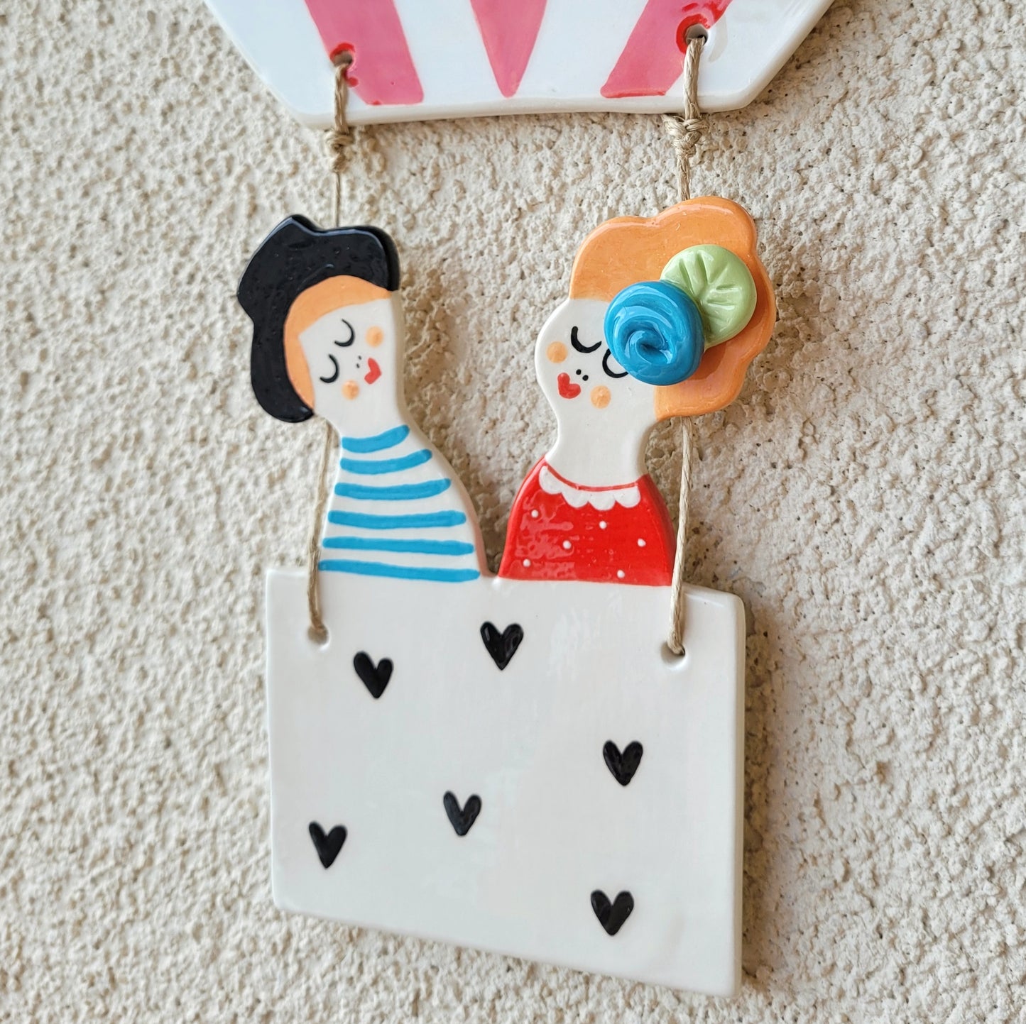 Ceramic wall hanging "Our balloon"